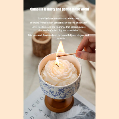 Scented Candles with Wooden Wick Decorative Aromatic  Flameless