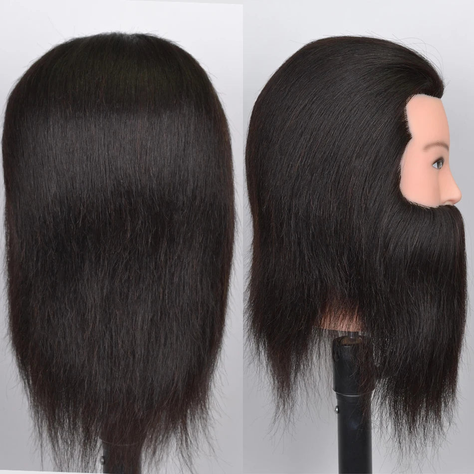 100% Real Human Hair Mannequin ,Styling Heads Cosmetology Practice Heads.