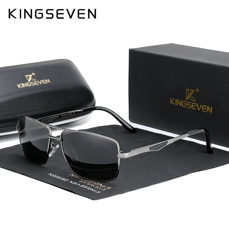 Designer Polarized Sunglasses For Driving, Men Square Sun Glasses For Men Fashion Travel Eyewear.