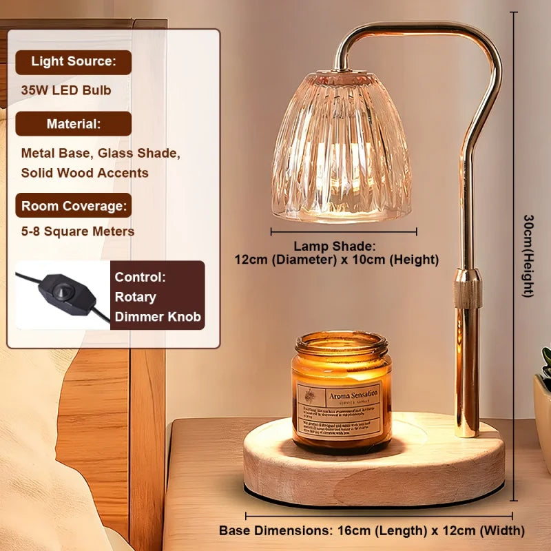35W Candle Warmer Lamp, Aromatherapy ,Heating Lamp for Romantic Atmosphere.