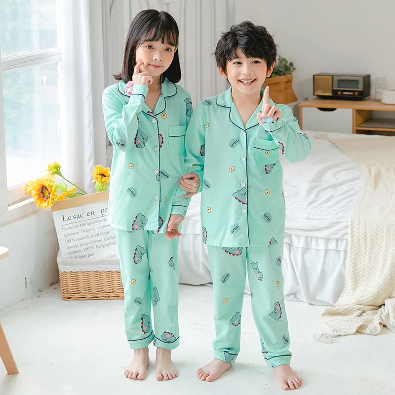 2 3 5 7 9 11 14 Years Pajamas Sets Boys Pajamas Girls Clothes Baby Kids  Clothing