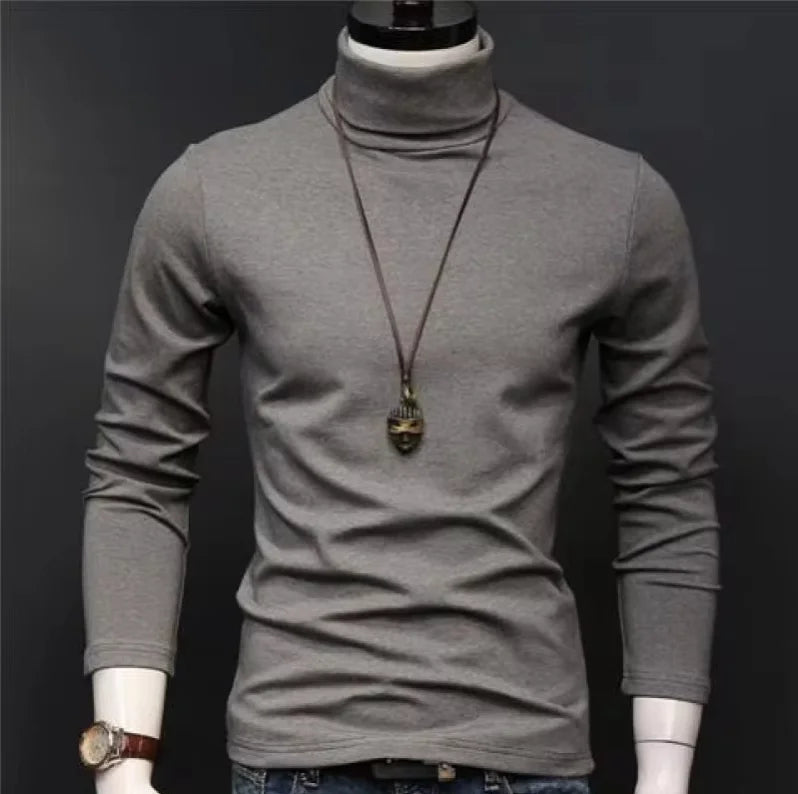 Thermal Underwear Shirt Men V Neck Fleece Sport Tops Long-Sleeved 5XL