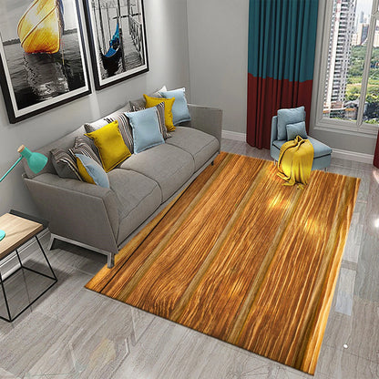 3D Wood Carpet for Bedroom  Kitchen Mat  Living Room  Absorbent Non-slip