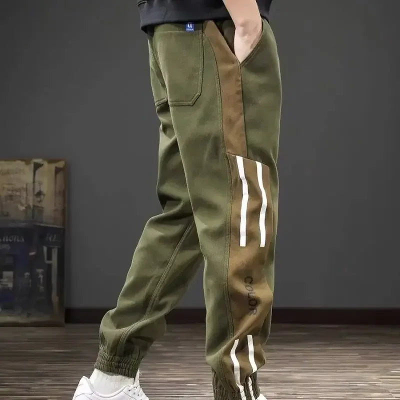 Casual Male Trousers Baggy  Vintage Men's Cargo Pants