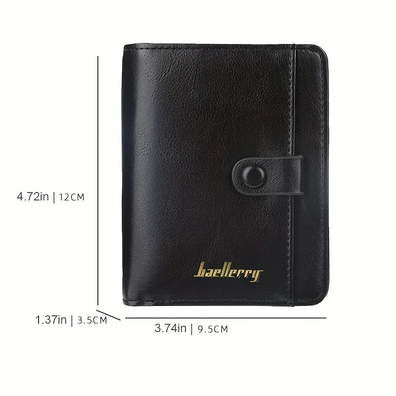 Custom Engrave Name High Quality Man Short Wallets, Personalized Name, Zipper Coin Pocket Wallet, Christmas Father's Day Gift.