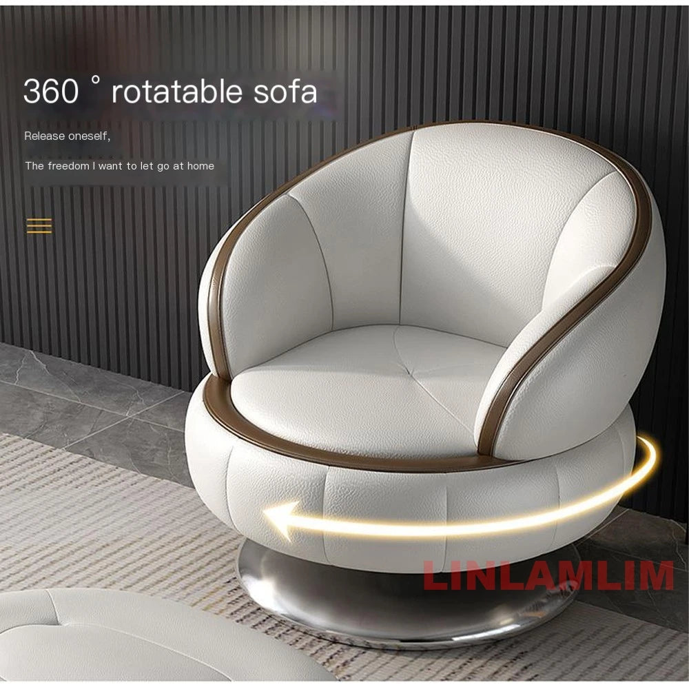 L-Shaped Sectional Sofa with Chaise, Genuine Leather adjustable headrest, Storage, USB,