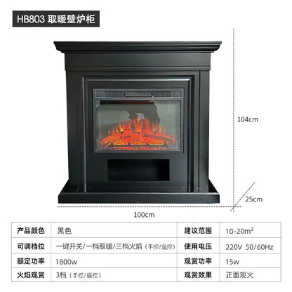 Natural Wood Living Room Fireplace Rustic  Decoration