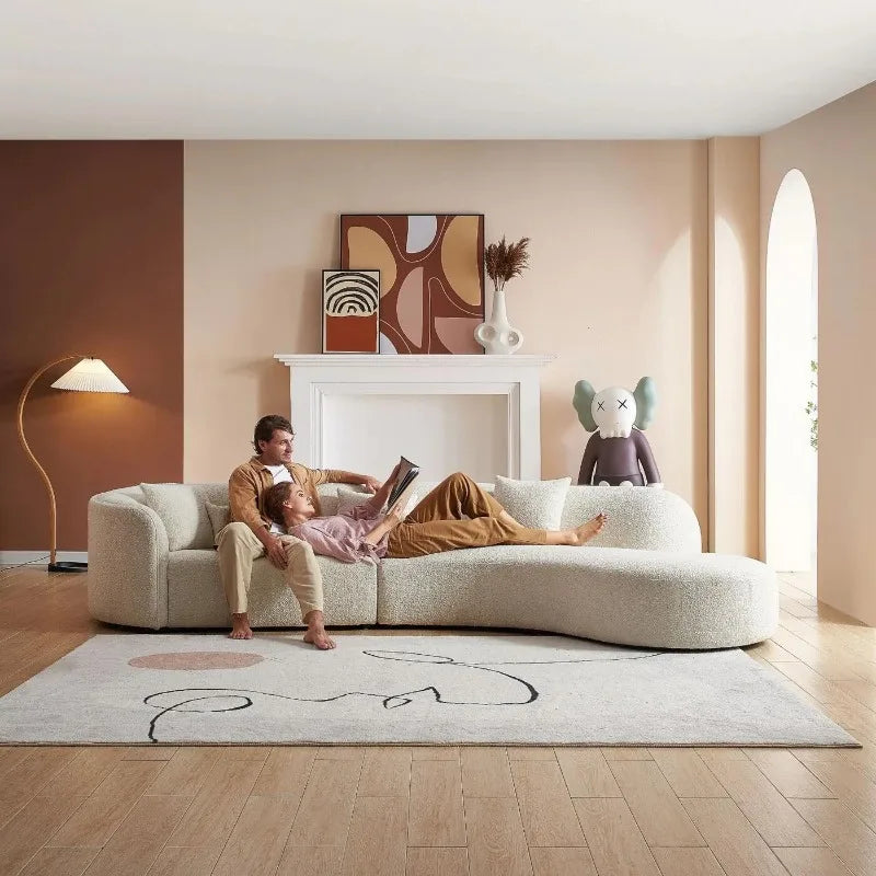 Sectional Modern Living Room Sofas Luxury Relaxing Nordic Elegant Minimalist Sofa Recliner