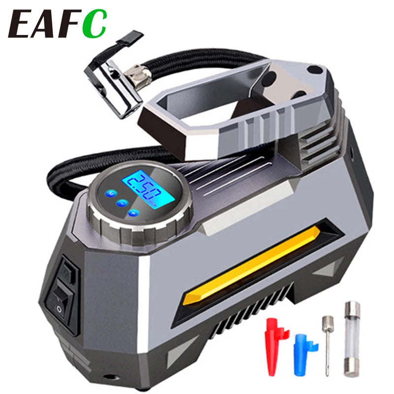 Car Air Compressor Portable  Pump 12V Automobile Tire Inflator.