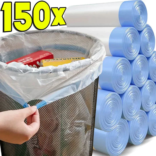 Drawstring Garbage Bag Household Portable Kitchen, Thickened Large Student Dormitory, Automatic Closing Thick Plastic Bag.
