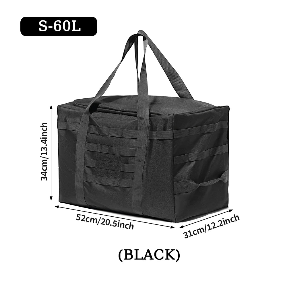Large Duffle Bag (60L/90L Capacity Optional) - For Gear Load Out, Camping Storage, Deployment Cargo & Travel Sports Equipment.