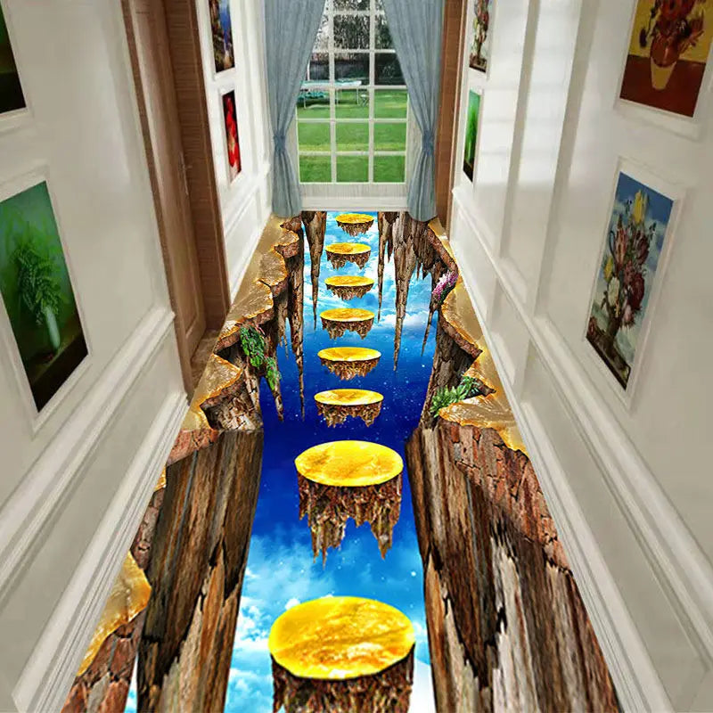 3D Carpets for Living Room  Decorative Long Hallway, Corridor Kitchen Mat