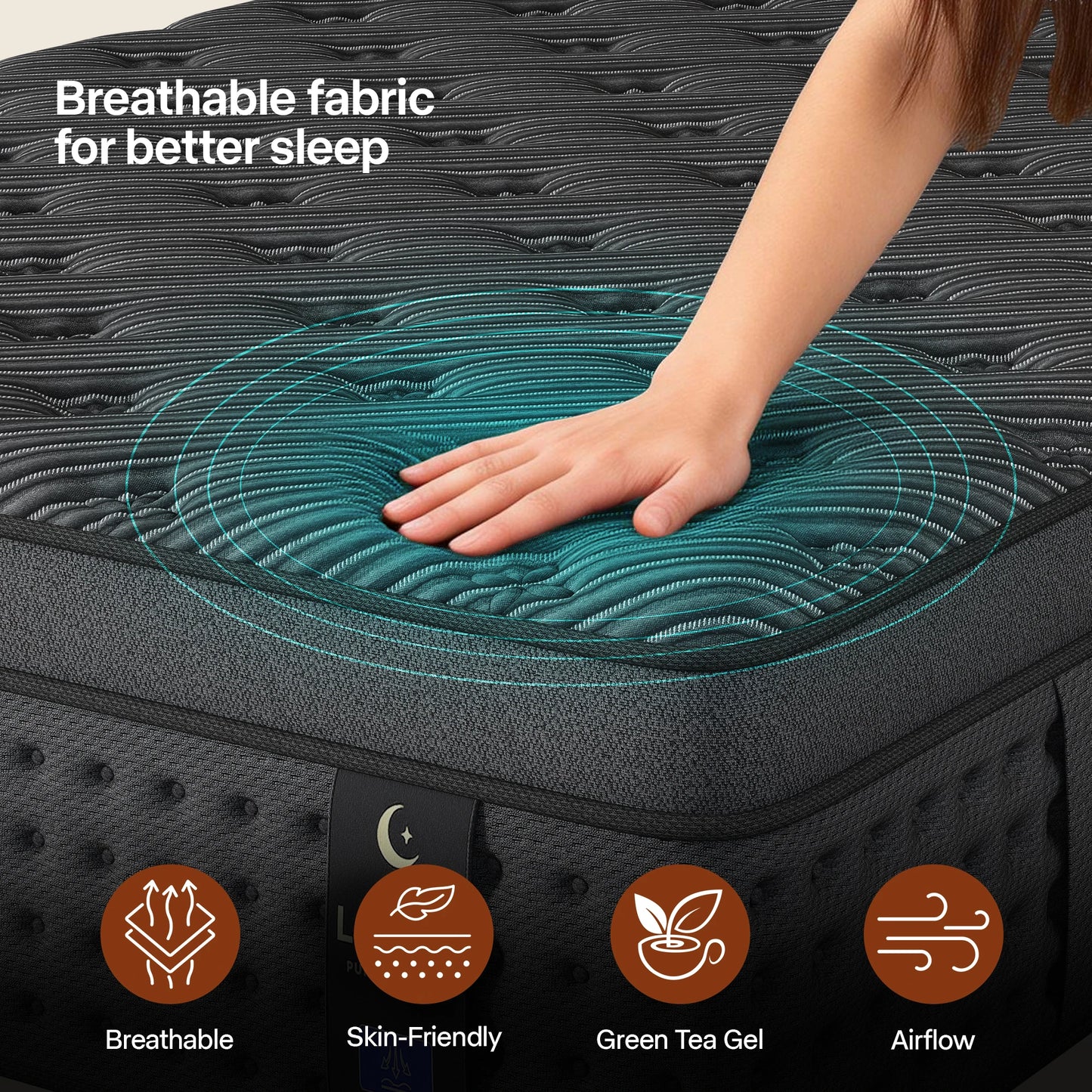 LayRoad 12/14Inch Memory Foam Spring Mattress Single/Double/Queen/King Sizes Boxed Mattress Medium Firmness Pressure Relief.