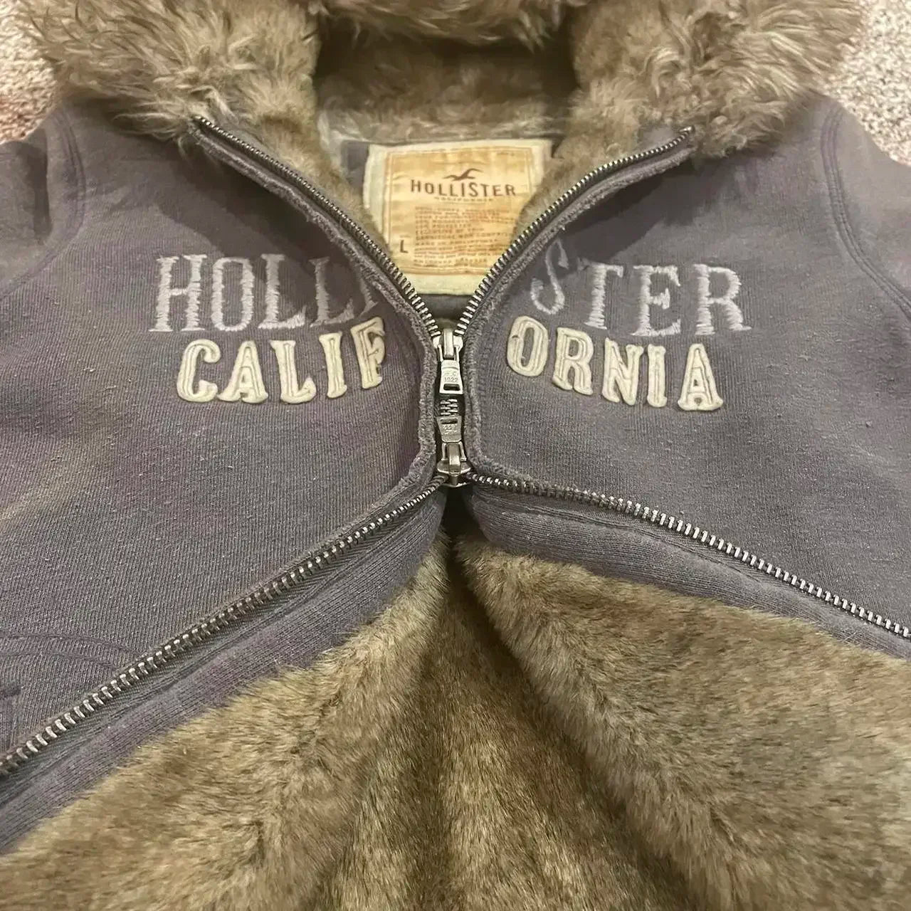 Vintage Casual Zipper Hoodie Jacket Cotton Warm, Y2k Clothes Letter Embroidery Hoodie.