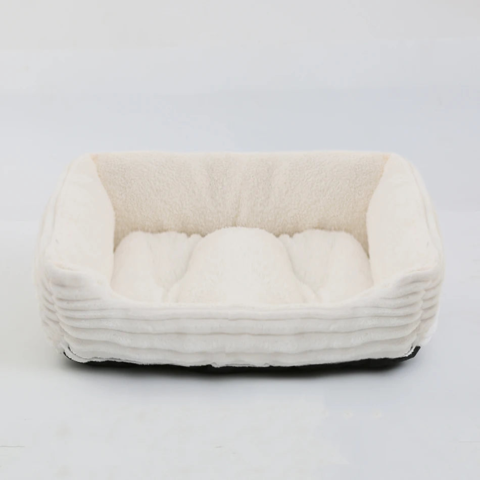 Bed for Dog, Cat, Pet  Plush Kennel, Medium, Small Dog Sofa Bed Cushion, Pet Calming Dog Bed .