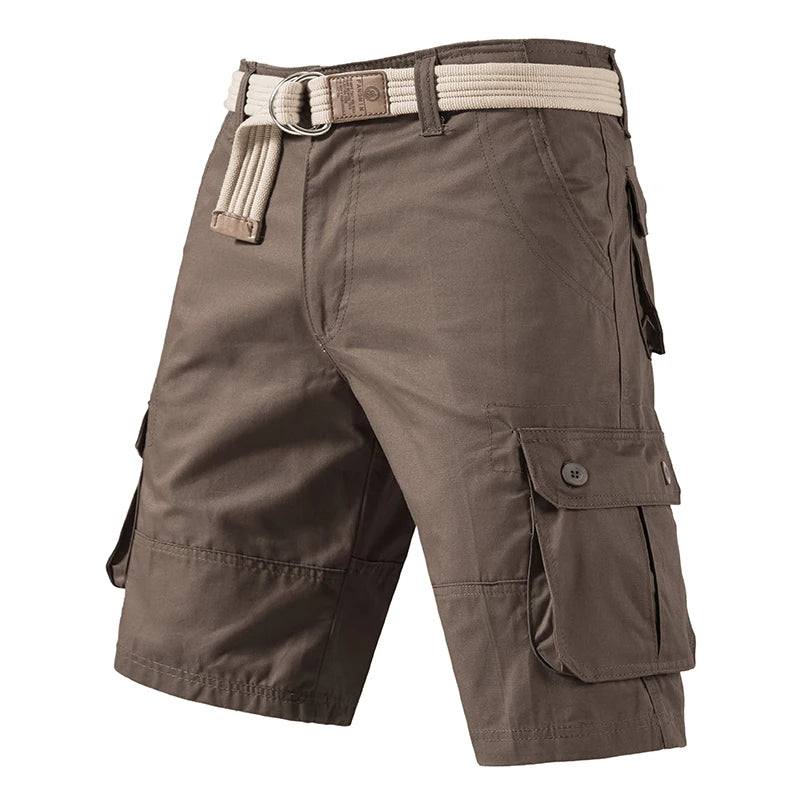 Cargo Knee Shorts Men Sports Casual Bermuda Shorts, Plus Size Cotton Half Pants.