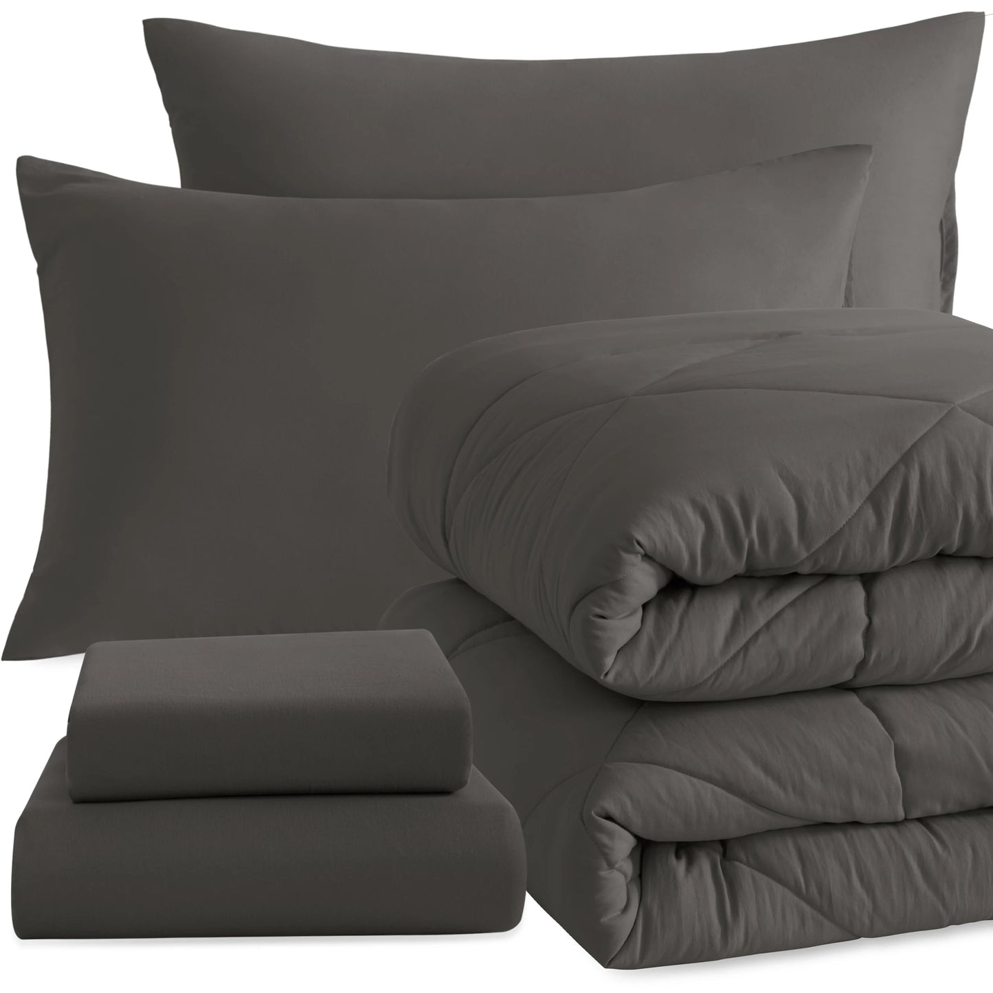 Comforter Set Includes Fitted Sheet, Top Sheet and Pillowcases