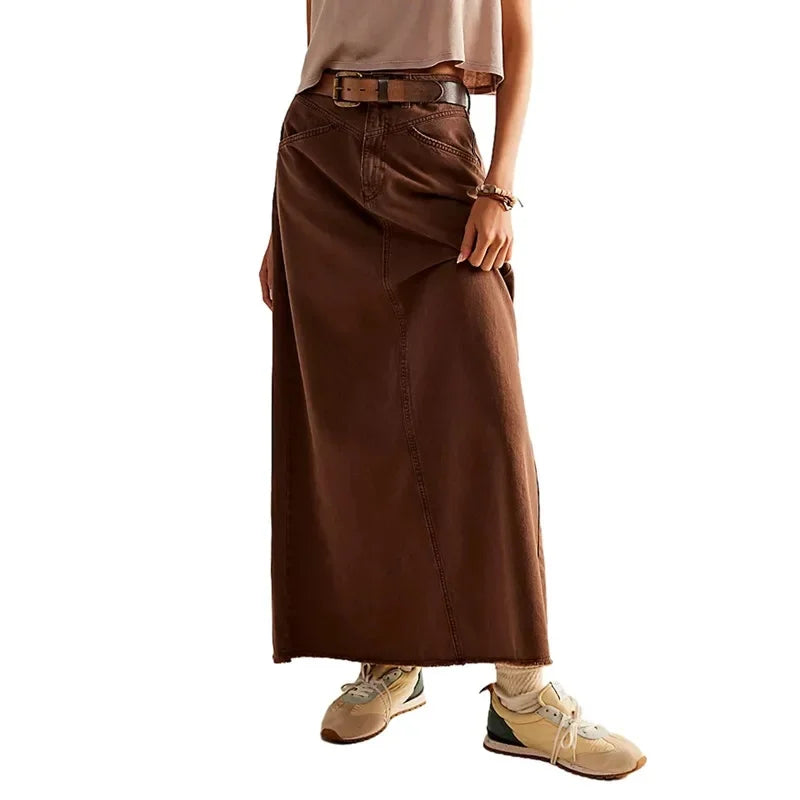 Loose Casual Summer Denim Skirt, Comfortable, Breathable, Summer Skirt.