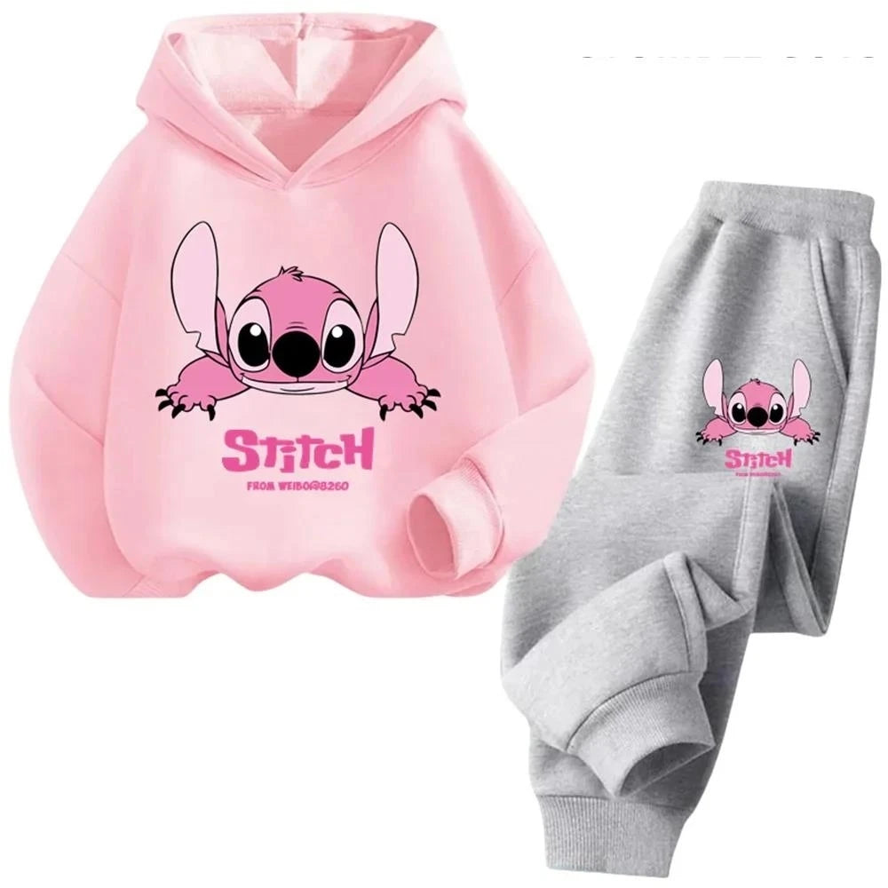 Children Hoodies Stitch Kawaii Fashion, Pullover Sweatshirt, Cartoons Girls Boy Kids Autumn Casual Clothes