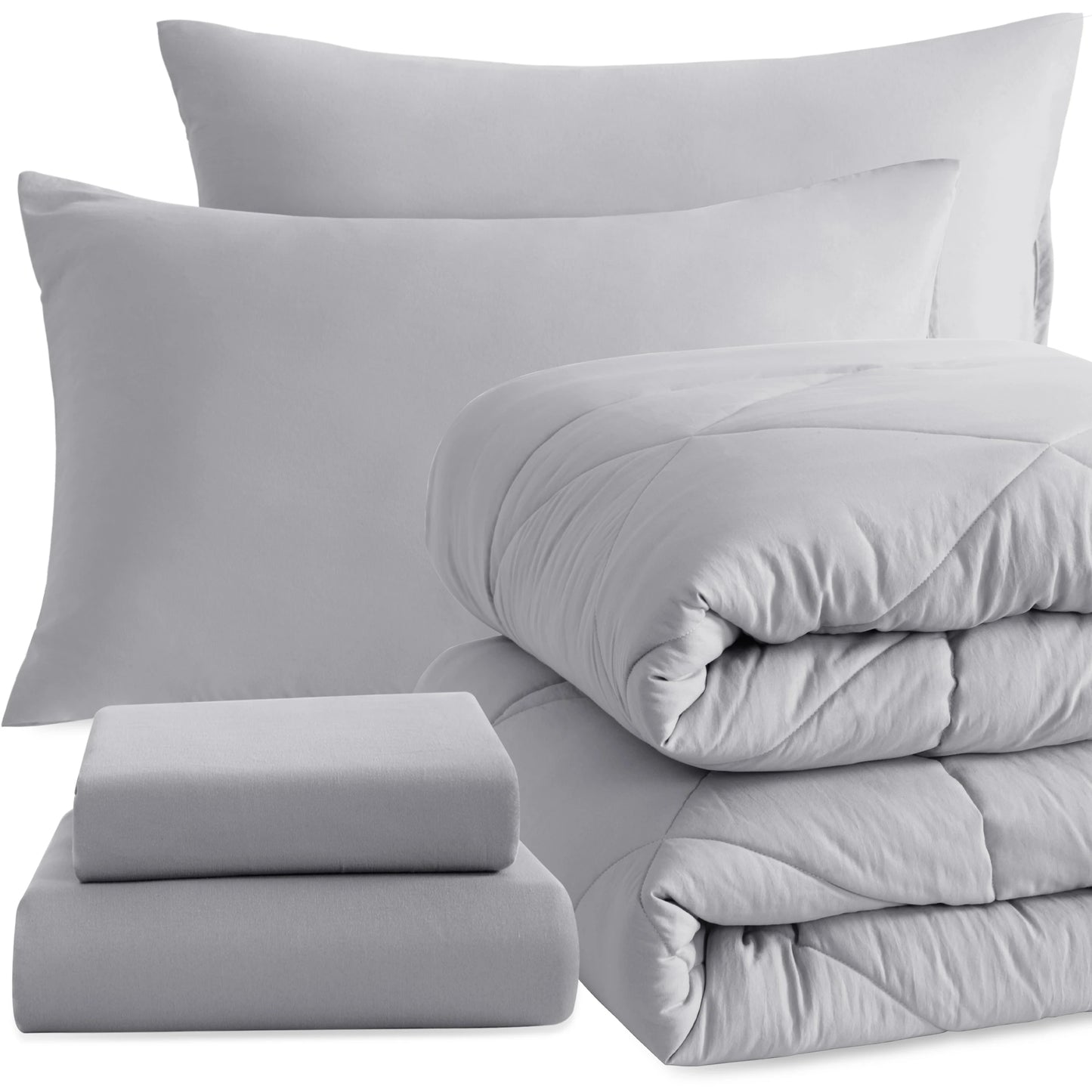 Comforter Set Includes Fitted Sheet, Top Sheet and Pillowcases