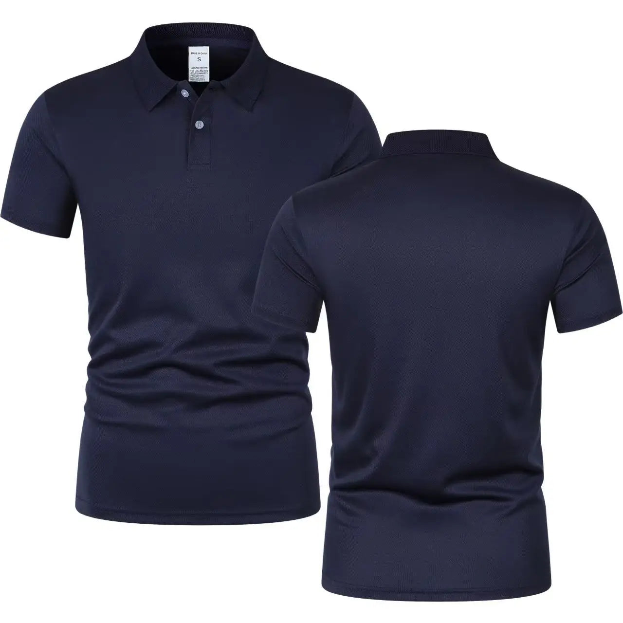 Solid color polo shirt ultra-light men, quick-drying sweat shirt.