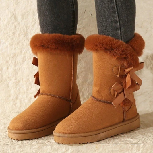 Classic Plush Boots Wool Warm Winter Cotton Shoes.