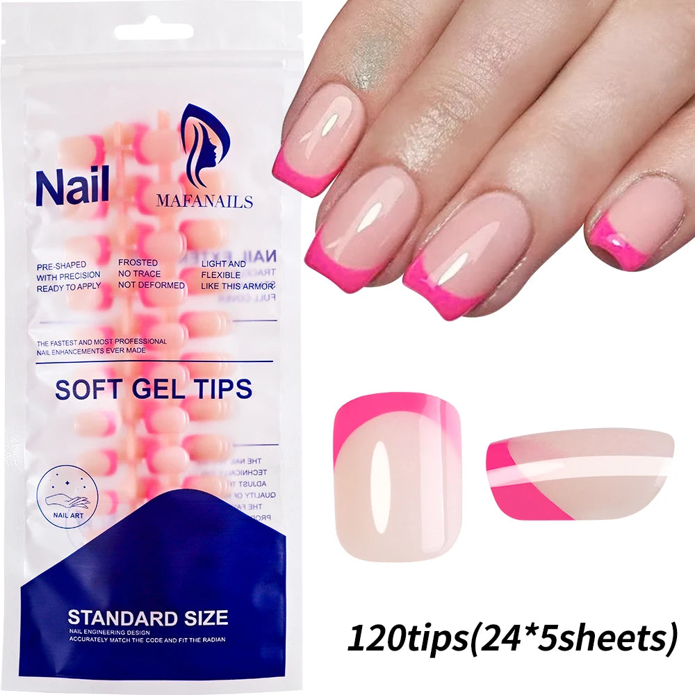 576pcs/Box Colorful Fake Nails Black Red Design, Oval Short Square Press On Mixed Full Cover Nail Tips.