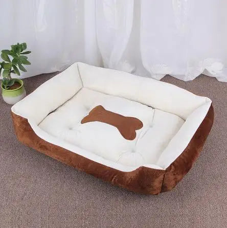 Large Pet House Dog Bed, Cat Mat, Long Plush Deep Sleeping Warm Soft Small Dog Cushion.