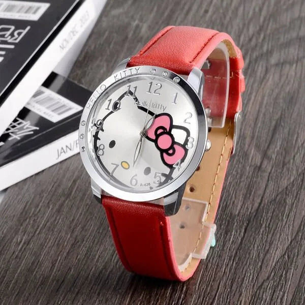 Hello Kitty Sanrio children Quartz Watch Women Children Casual Waterproof Kawaii Cartoon Watches Fashion WristWatch Gifts