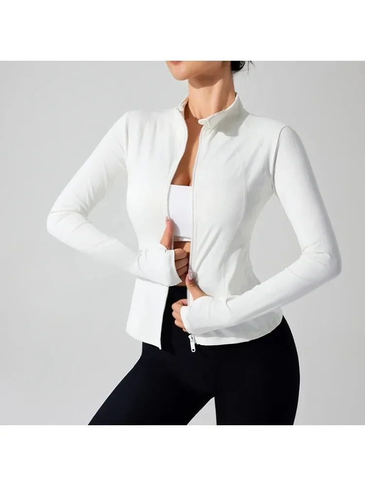 2025 Full Zipper Windproof, Winter Gym Fitness Coats Women's Jackets.