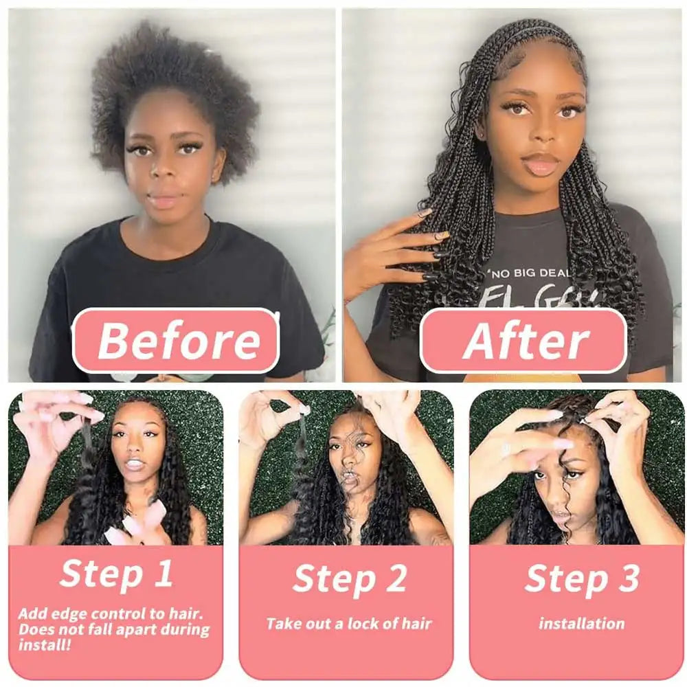 2 Bundles Human Braiding Hair for Boho Braids, 14Inch 100G 10A Brazilian Virgin Deep Wave Bulk Human Hair for Braiding.