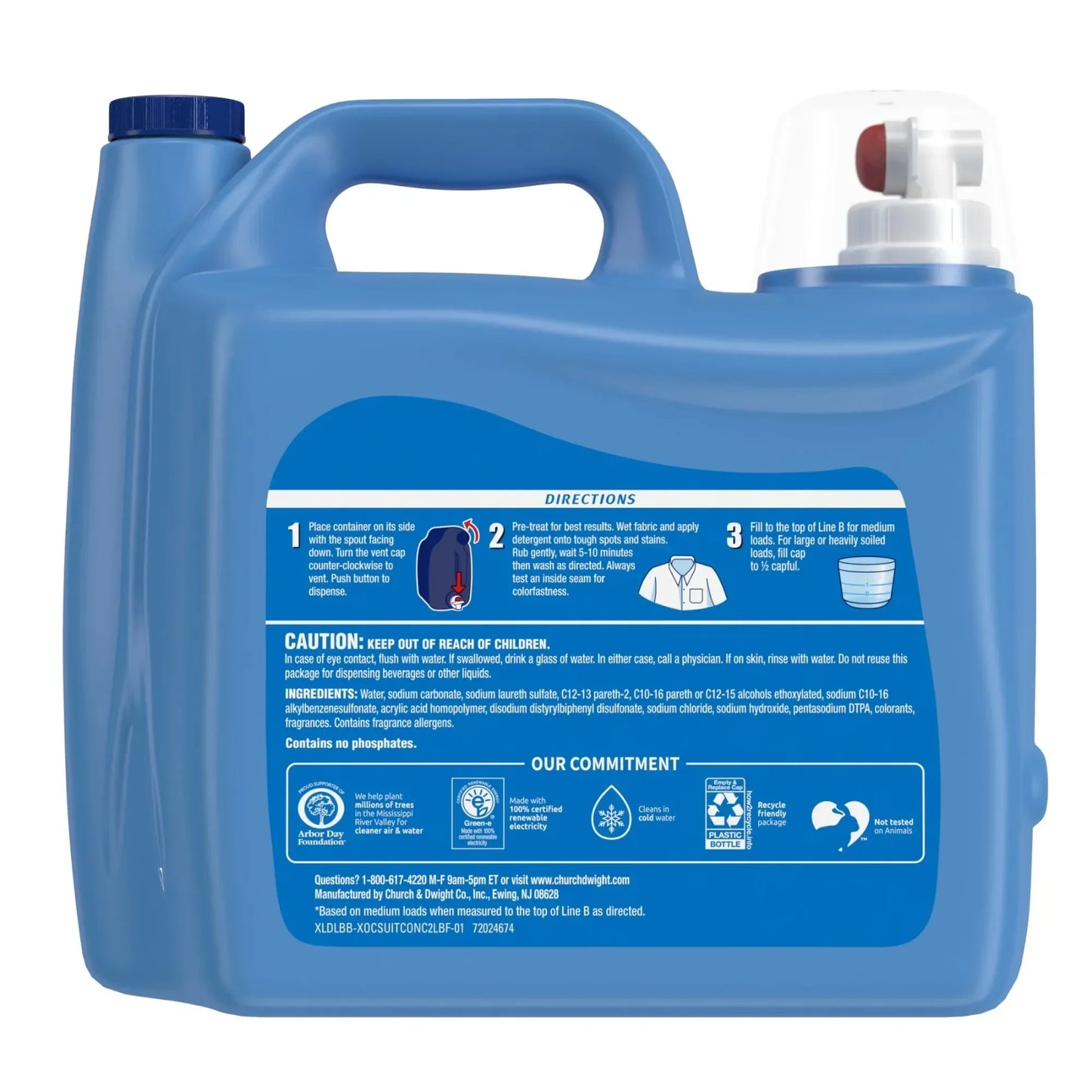 131 Loads Liquid Laundry Detergent, 203.1 fl oz