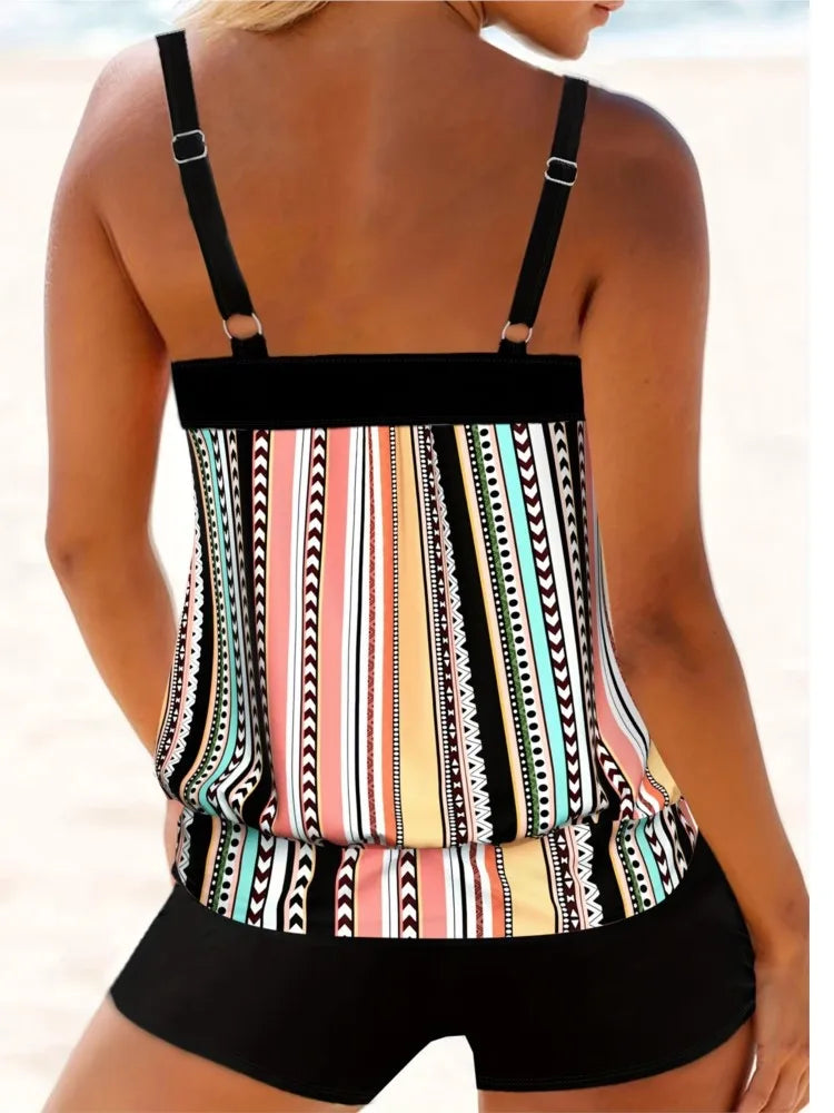 L-5XL Plus Size High Waist Bikini Women's Push Up Large Size 3XL 4XL Swimsuit Swimwear.