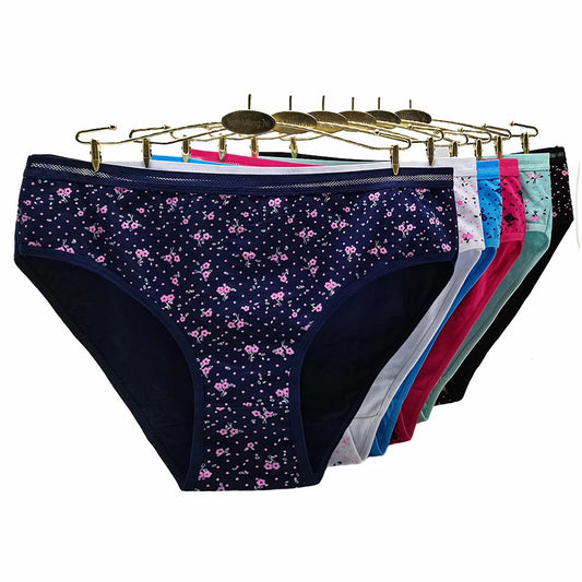 Cotton Panties Plus Size Underwear, Women Briefs, Woman Knickers, Lady Lingerie, Girl intimate High Waist Large Size 6 pcs/lot.