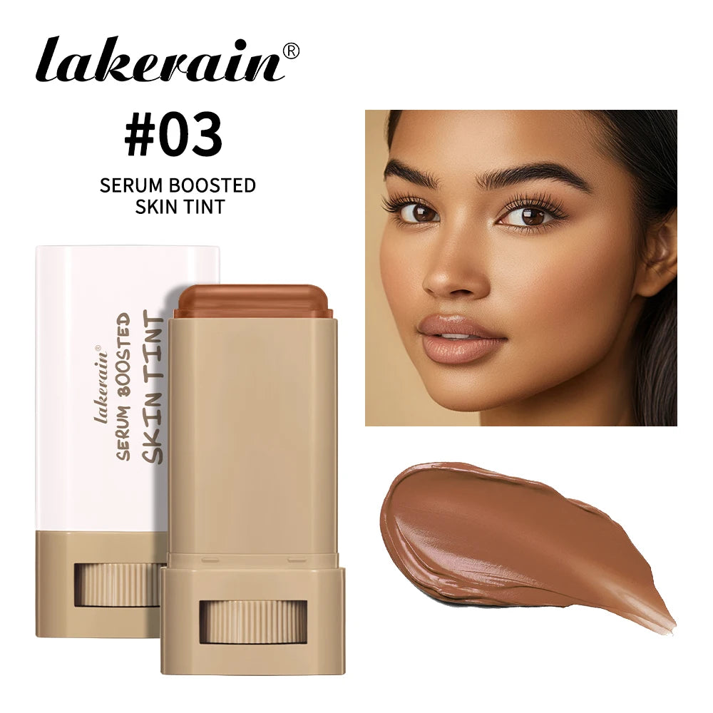 Skin Tint Foundation Stick, Eraser Concealer Foundation Stick Serum Boosted Smooth Plumper Hight Coverage .