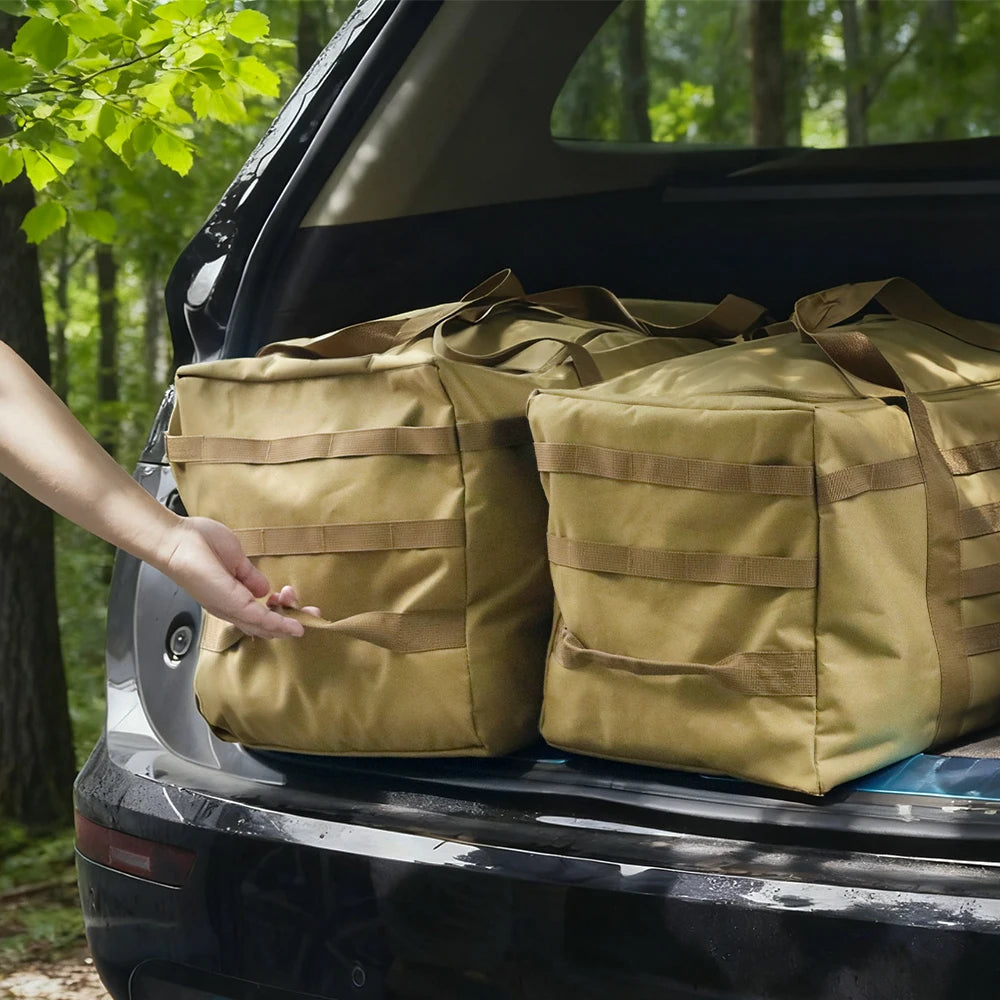Large Duffle Bag (60L/90L Capacity Optional) - For Gear Load Out, Camping Storage, Deployment Cargo & Travel Sports Equipment.
