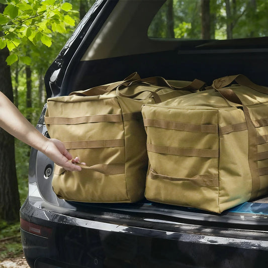 Large Duffle Bag (60L/90L Capacity Optional) - For Gear Load Out, Camping Storage, Deployment Cargo & Travel Sports Equipment.