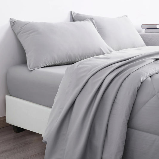 Comforter Set Includes Fitted Sheet, Top Sheet and Pillowcases