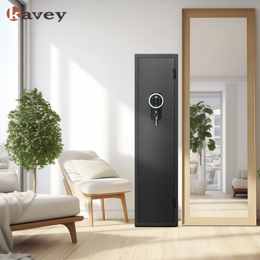 Digital Large Gun Safe, Quick Access Gun Cabinets with LED Light.
