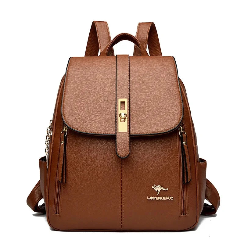 Fashionable Large Capacity Women Backpack, Simple Style Dual-Shoulder Bag.