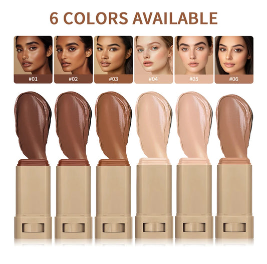 Skin Tint Foundation Stick, Eraser Concealer Foundation Stick Serum Boosted Smooth Plumper Hight Coverage .