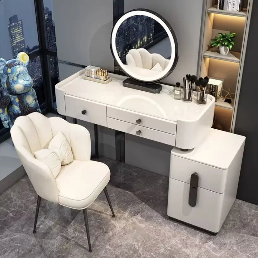 Bedroom Desk Dressing Table Chair Mirror Drawers