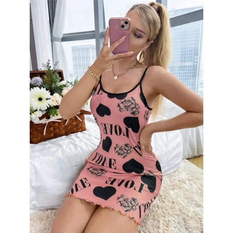 Women's Pajamas Sexy Dress Night Dress for Woman  Nightgowns Summer Pajama