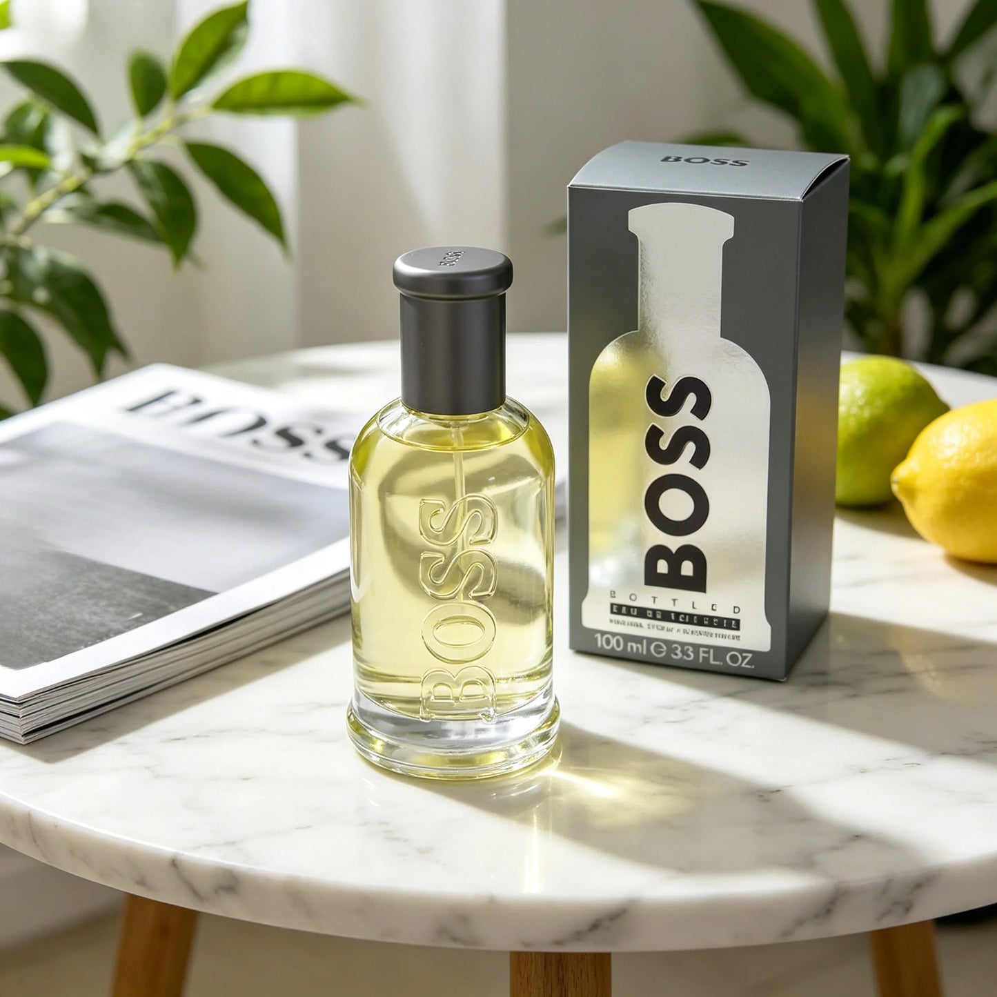 Hugo Boss Bottled Woody Men Cologne – With Notes of Apple, Cinnamon & Wood – Long Lasting Fragrance.