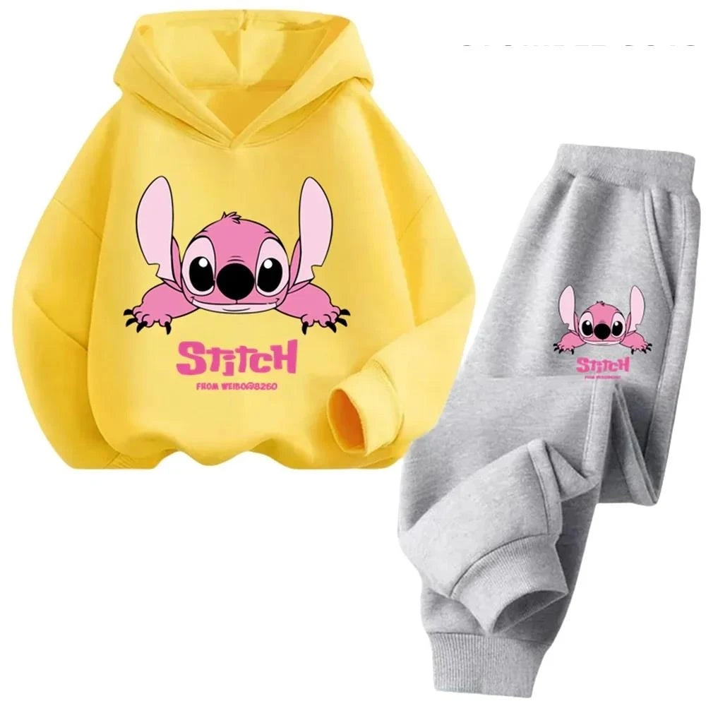 Children Hoodies Stitch Kawaii Fashion, Pullover Sweatshirt, Cartoons Girls Boy Kids Autumn Casual Clothes