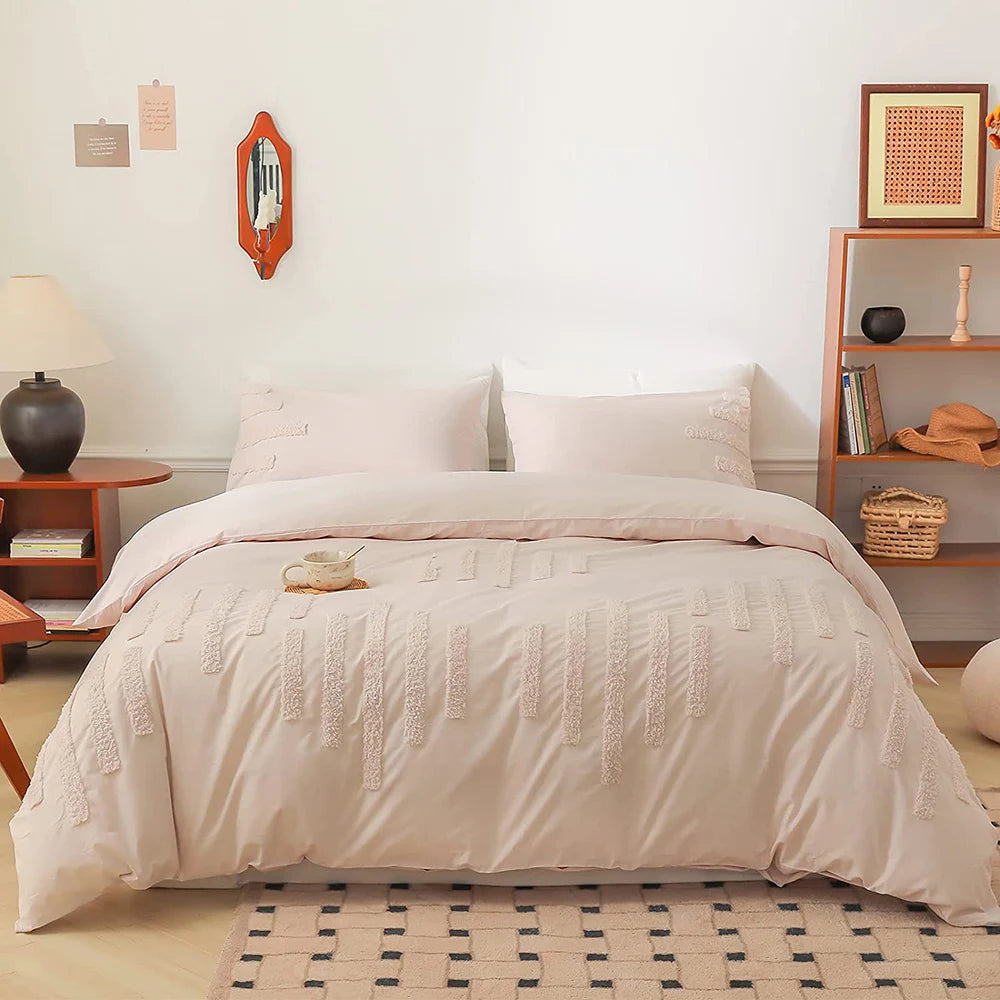 100% Cotton 3Pcs Complete Bedding Set