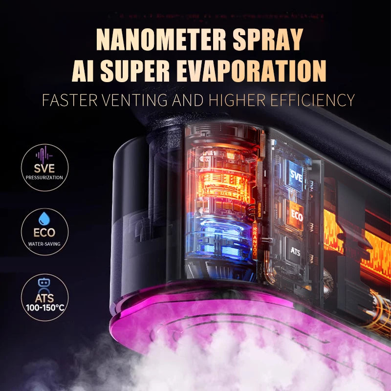 Steam Iron Portable Mini for Clothes Fast Heating Travel Garment .