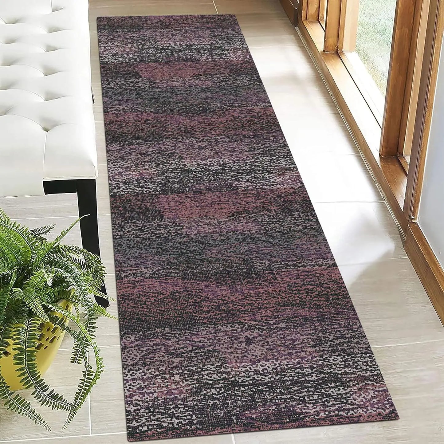 Stain & Water Resistant Non-Slip Rug for Living Room, Bedroom, Nursery