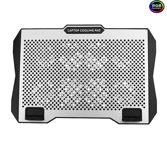 Laptop Cooling Pad with Cooler Fans, Lighting and Phone Holder for 15-19 inch Laptops