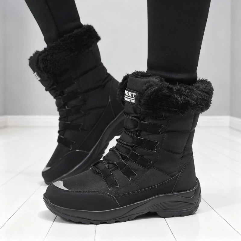 Women's Winter Keep Warm Mid-Calf, Waterproof  Boots High Quality Non-slip Boots for Winter